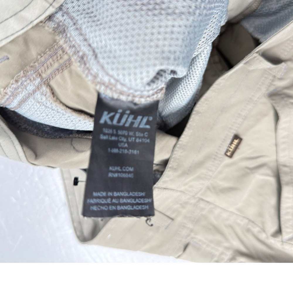 Kuhl Radikl Mens Hiking Pants 36x32 Khaki Tan Nylon Stretch Outdoor Trousers - Picture 9 of 16